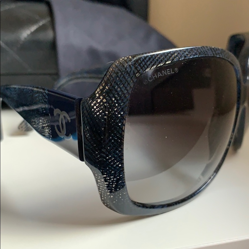 CHANEL Lace CC Logo Sunglasses